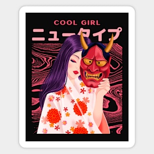 Cool Girl Japan Japanese Geisha Girl Magnet